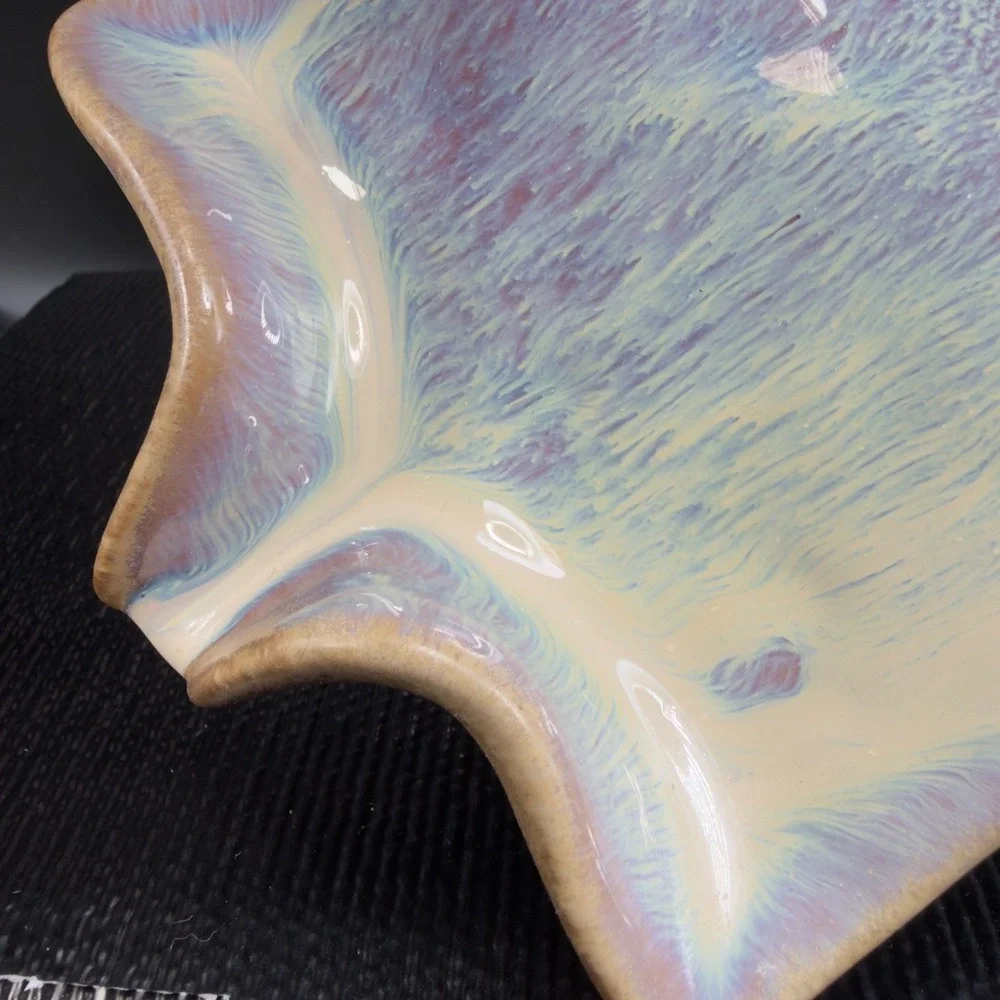 Artisan‎ Drip Ceramic Spoon Rest Pottery Kitchen Utensil Sponge Holder DripSpout